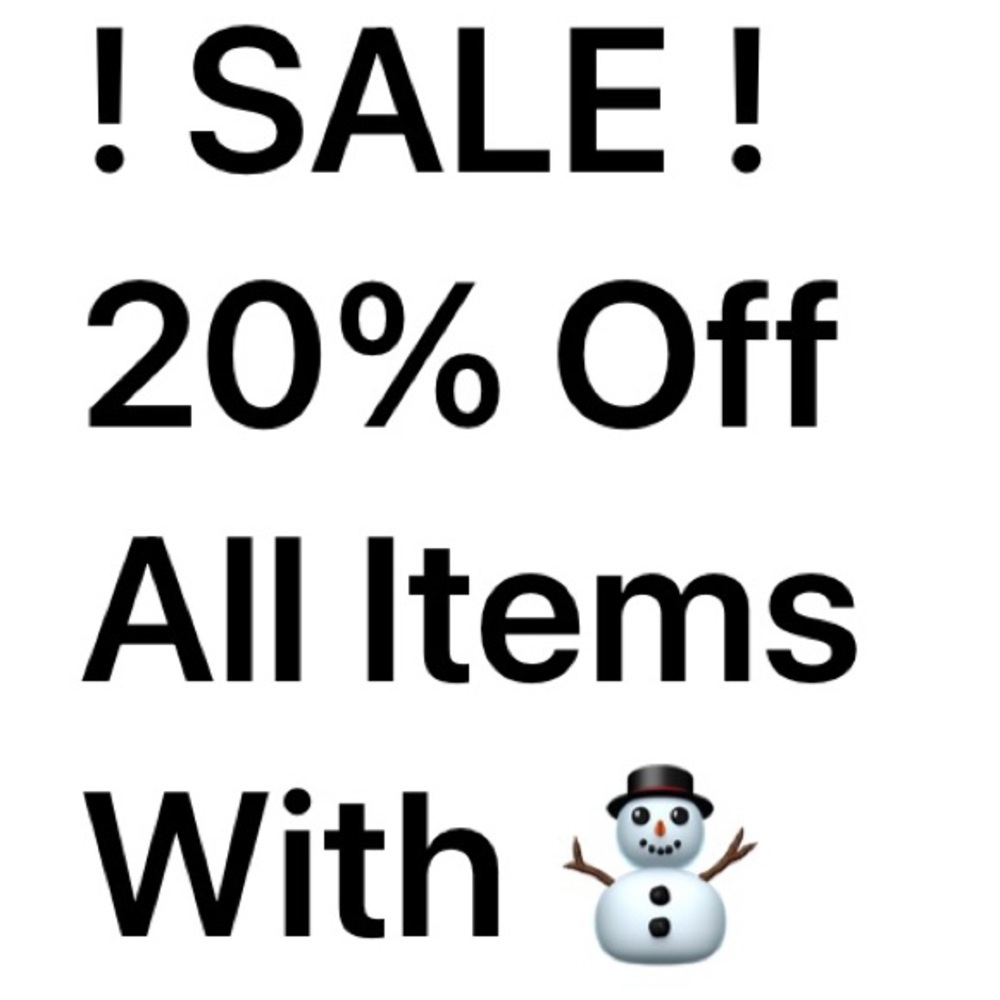 Festive Sale Announcement with Snowman